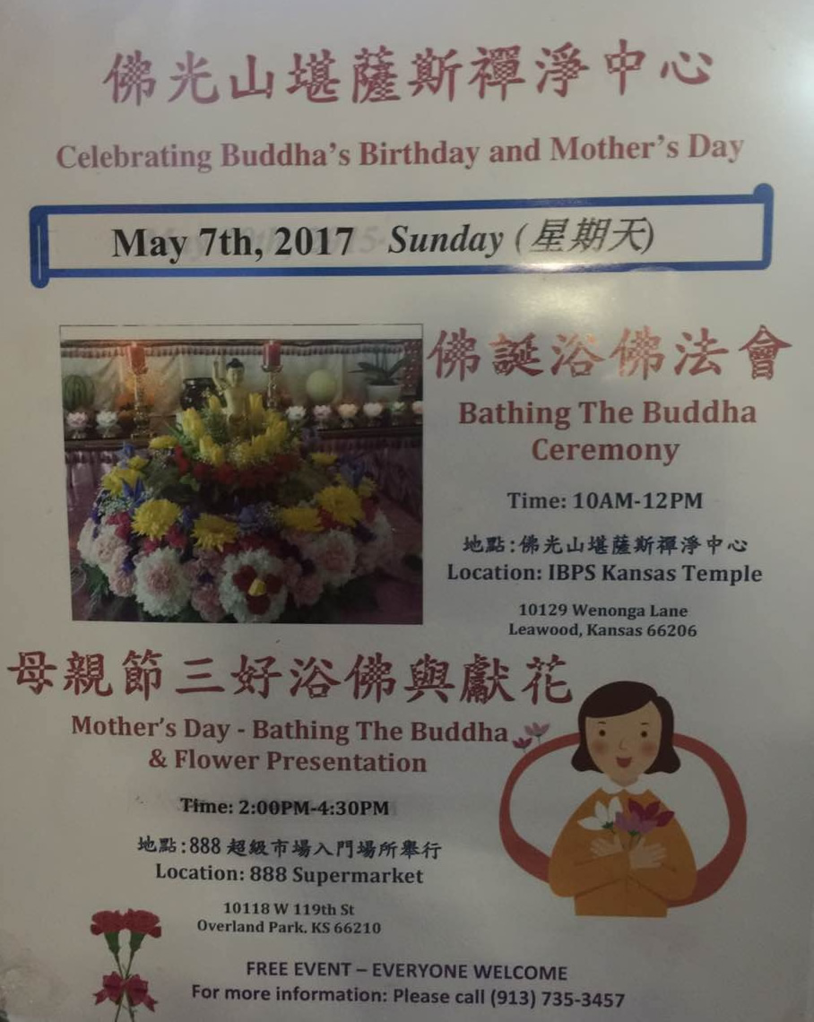 IBPS Celebrating Buddha's Birthday and Mother's Day!